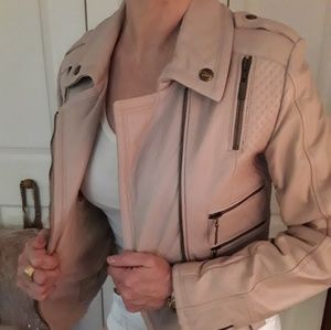 NWOT Roberto Cavalli Leather Motorcycle Jacket